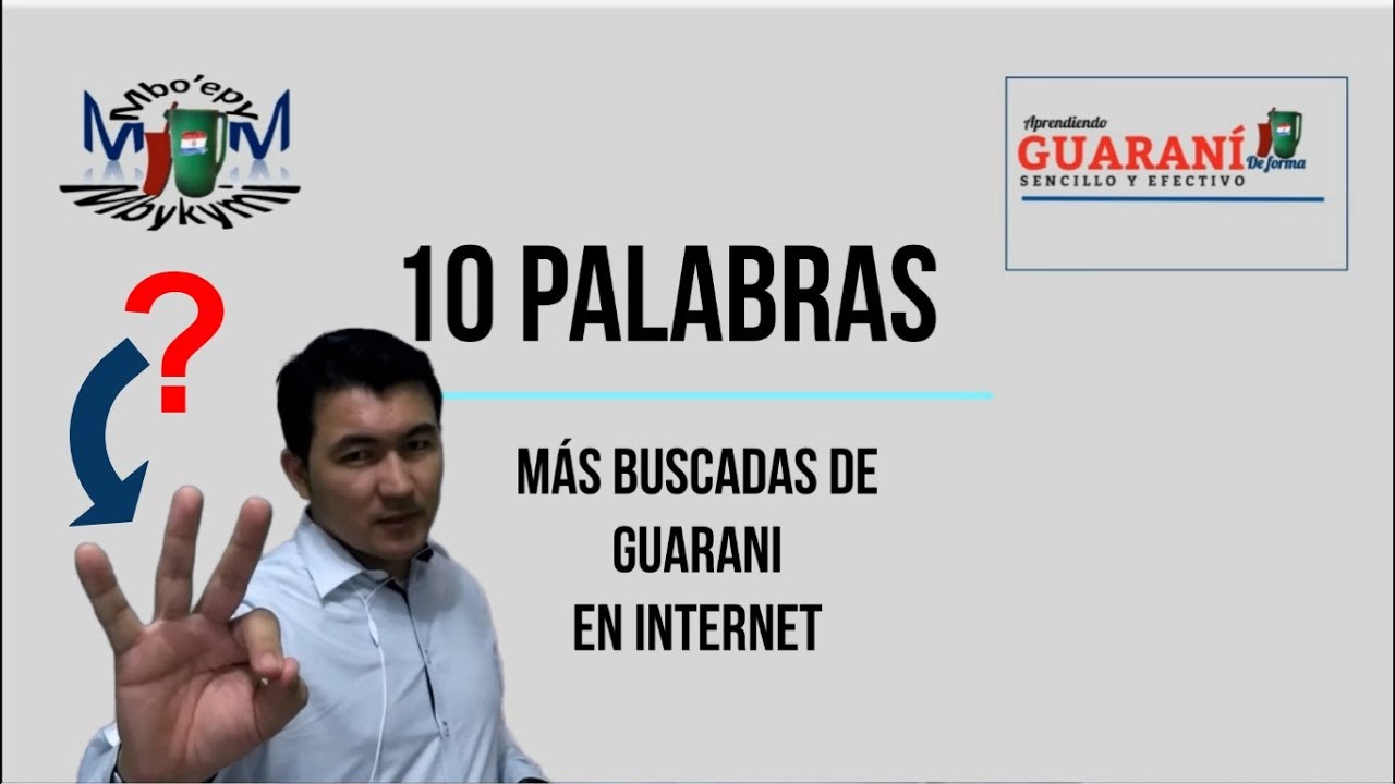 Clase de Guarani - Las 10 palabras más buscadas de Guarani en Internet