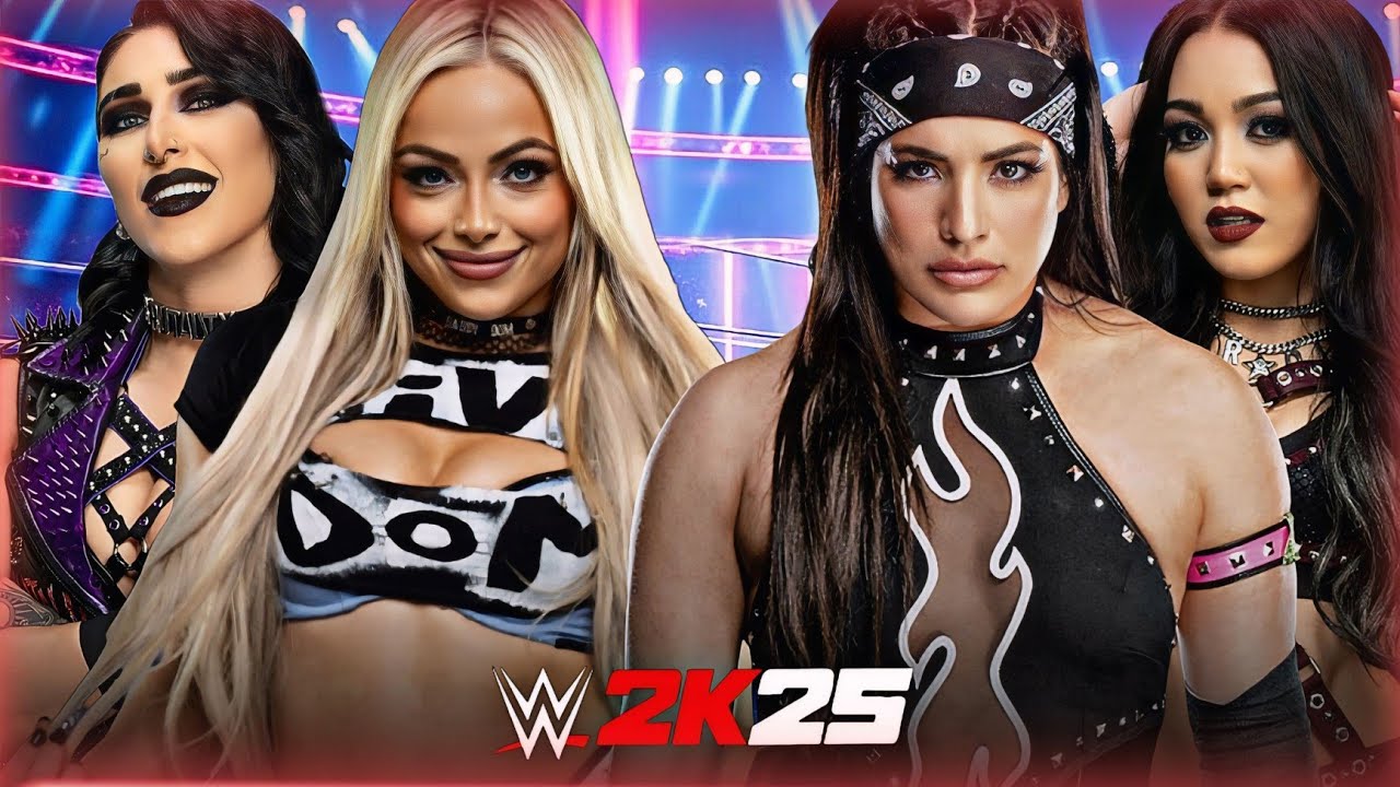 Liv Morgan & Rhea Ripley vs Raquel Rodriguez & Roxanne Perez | WWE 2K25