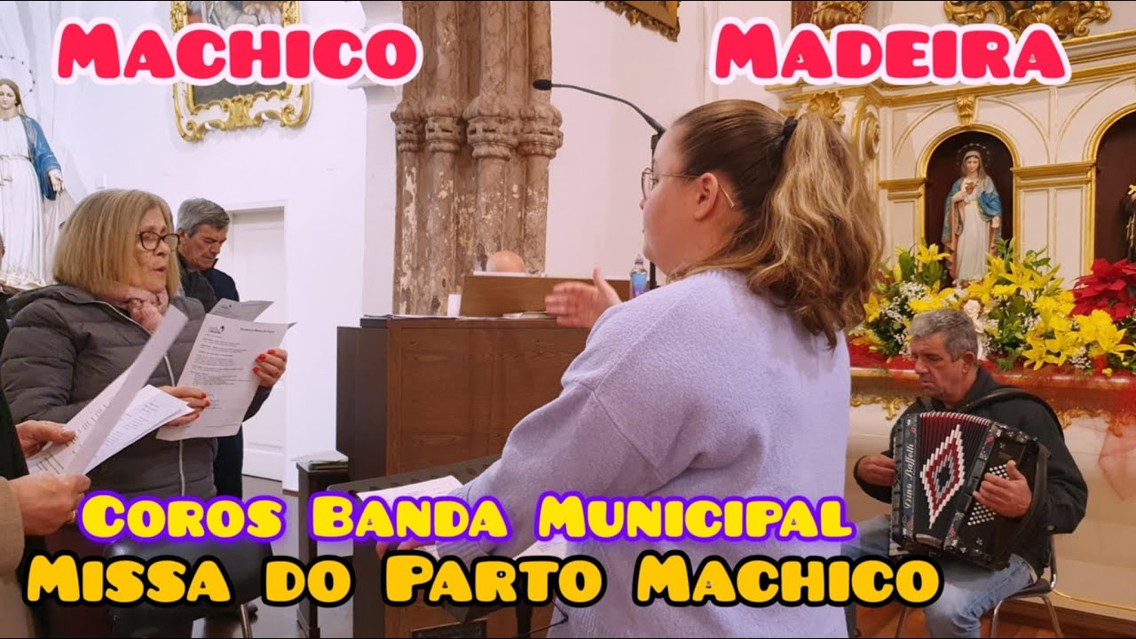 Missa do Parto Paróquia de Machico - Acordeão Ricardo Tuna da Banda Municipal Madeira Portugal