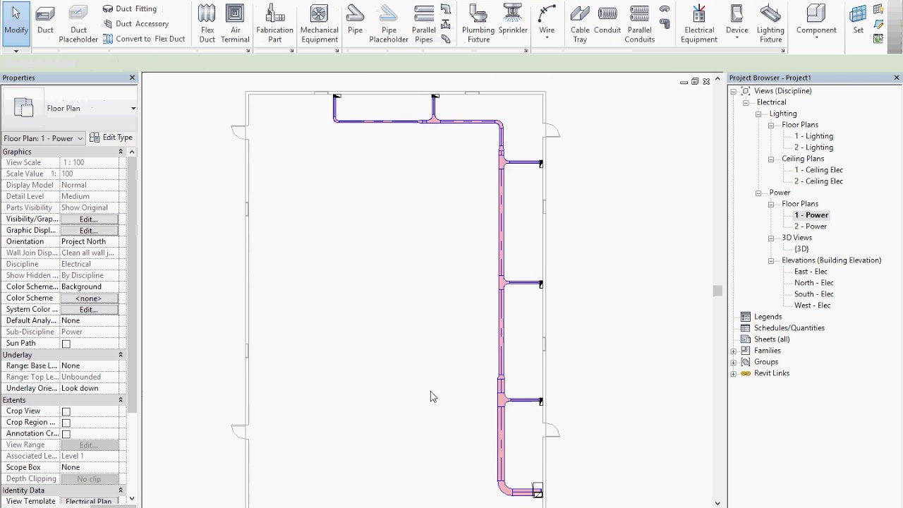 HOW TO CREATE CABLE TRAY ROUTING SMDB TO DB REVIT IN TAMIL