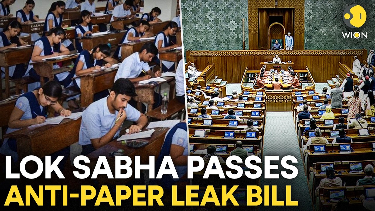 Lok Sabha Passes Tough Anti-Paper Leak Bill: 10-Year Jail, Rs 50 Lakh Fine&nbsp;| WION Originals