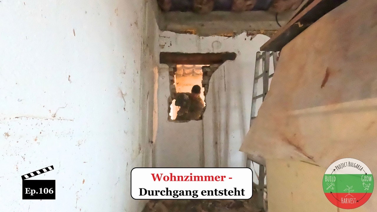 Der Wohnzimmer-Durchgang entsteht - Ep.106 📺