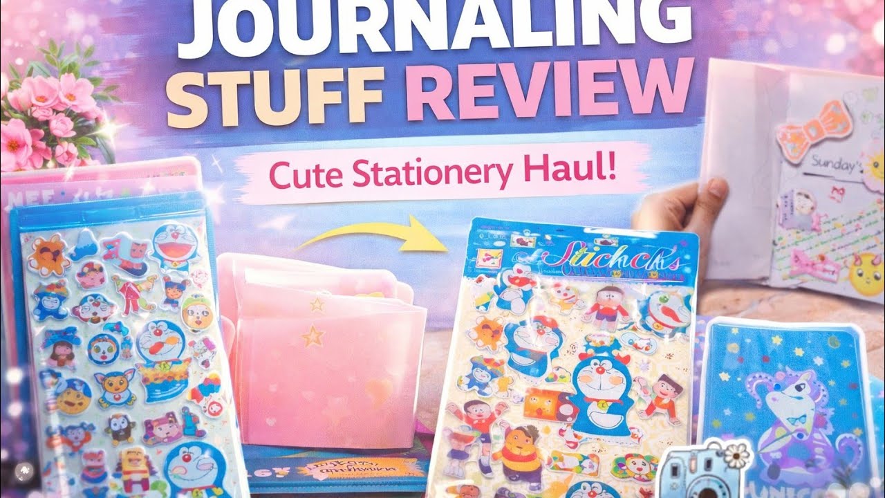 Journal things review ✌️🩵 some stuffs🫰 started journaling 🫧🍃 coming soon guys 🌸 