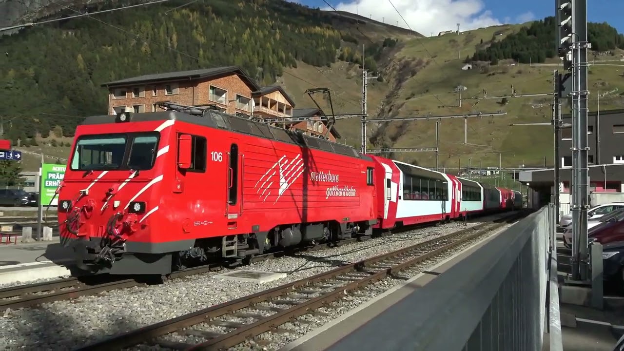 Die Schweiz in oktober 2022, we see a variation of Trains, most Narrow Gauge