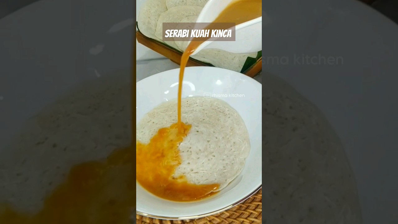 Resep Serabi tepung beras kuah kinca