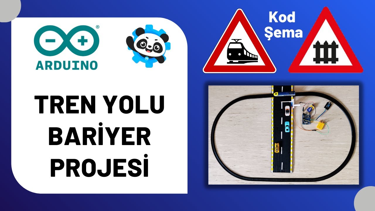 Tren Yolu Bariyer Projesi | Arduino İle Araba Bariyer Projesi | (Kod+Şema)