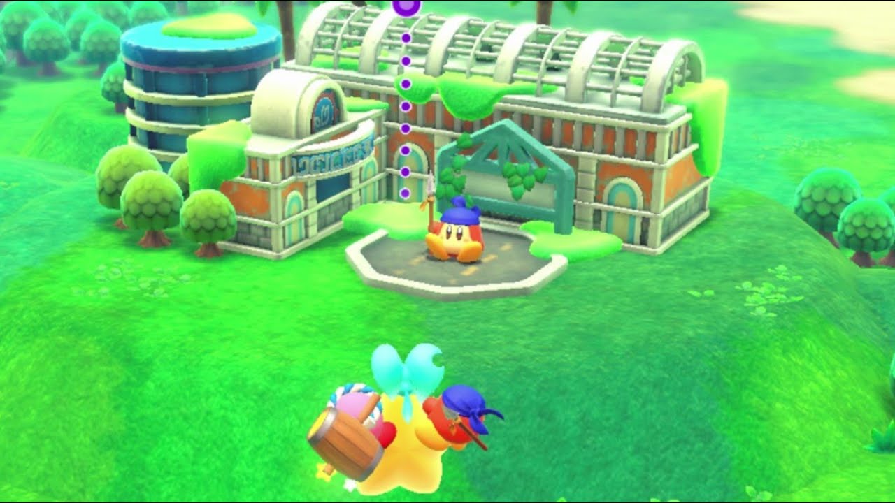 Glitching Player 2 onto the World Map in Kirby and the Forgotten Land