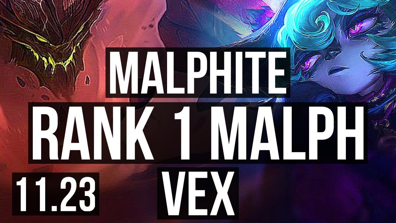 MALPHITE vs VEX (MID) | Rank 1 Malph | KR Challenger | 11.23