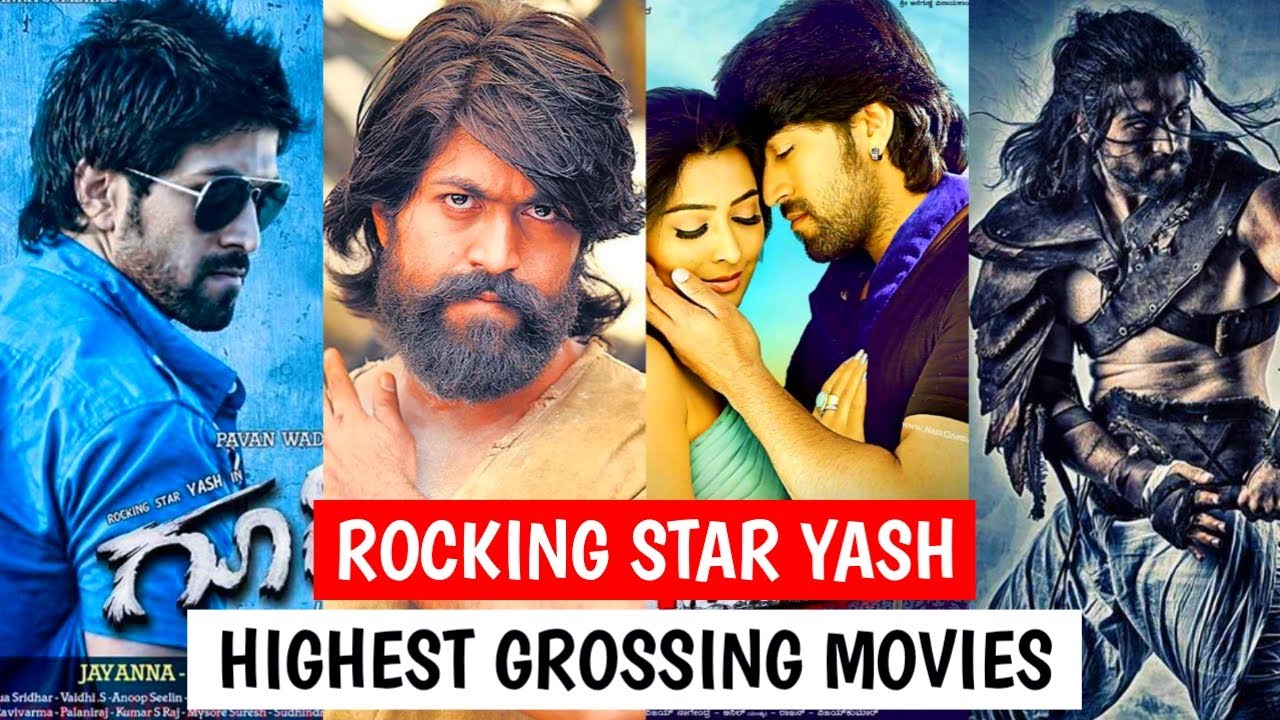 08 Rocking Star Yash Highest Grossing Movies Of All Time With Box Office Collection | KGF | Googly