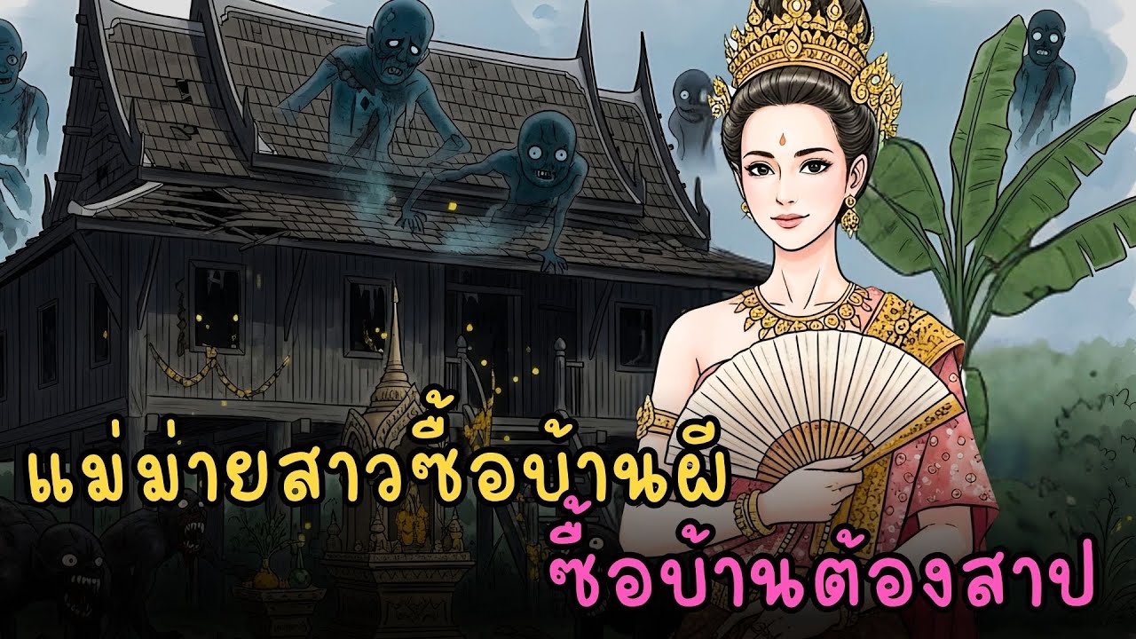 หญิงม่ายทุ่มทรัพย์ซื้อบ้านร้างต้องคำสาป สุดท้ายทำทั้งหมู่บ้านตะลึง | นิทานพื้นบ้านไทย