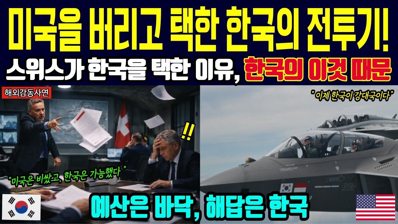 [해외감동사연] “한국 전투기는 대안일 뿐”이라던 스위스, KF-21 실전 데이터에 결국 고개 숙인 이유