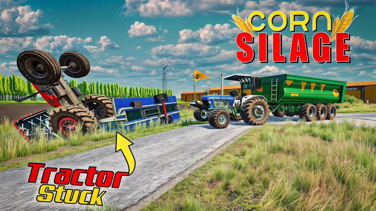 Corn Silage 🔥 ਮੱਕੀ ਦਾ ਅਚਾਰ | Tractor-Tralli palt gyi | FS22 | @Happy_Goldsmith