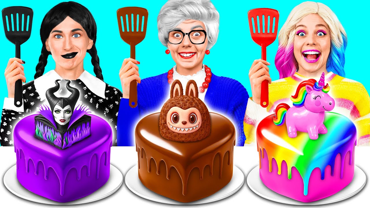 Wednesday vs Grandma Cooking Challenge | Tasty Food Tricks by Fun Teen