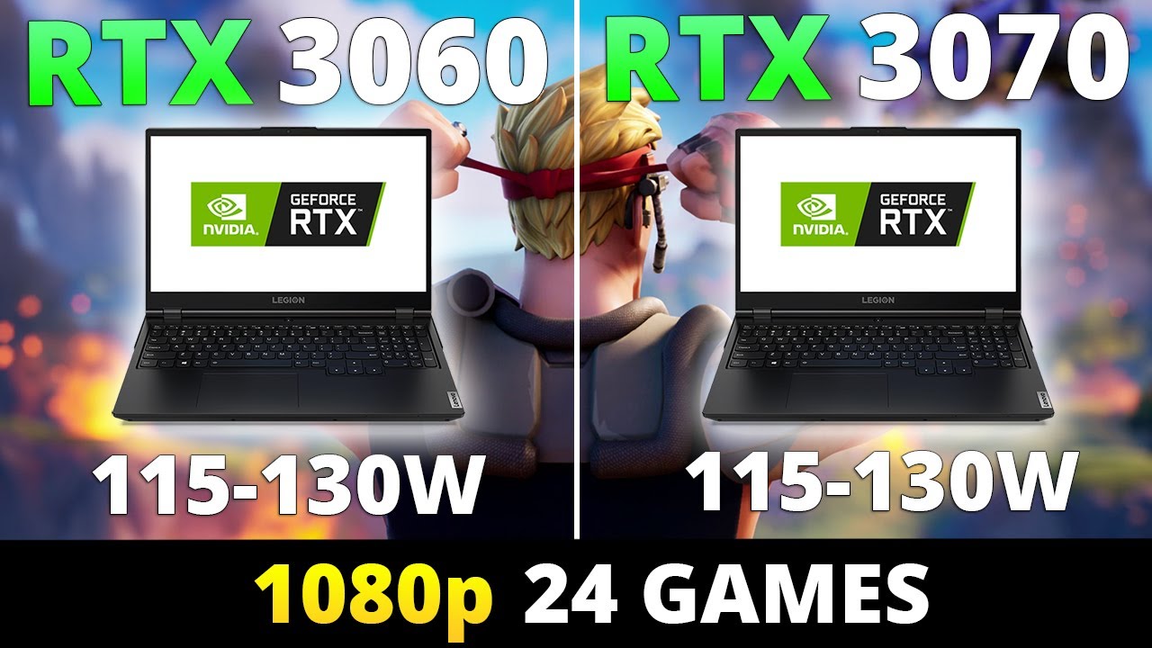 RTX 3060 Laptop vs RTX 3070 Laptop - Lenovo Legion 5 - 24 Games 1080p - Part 1