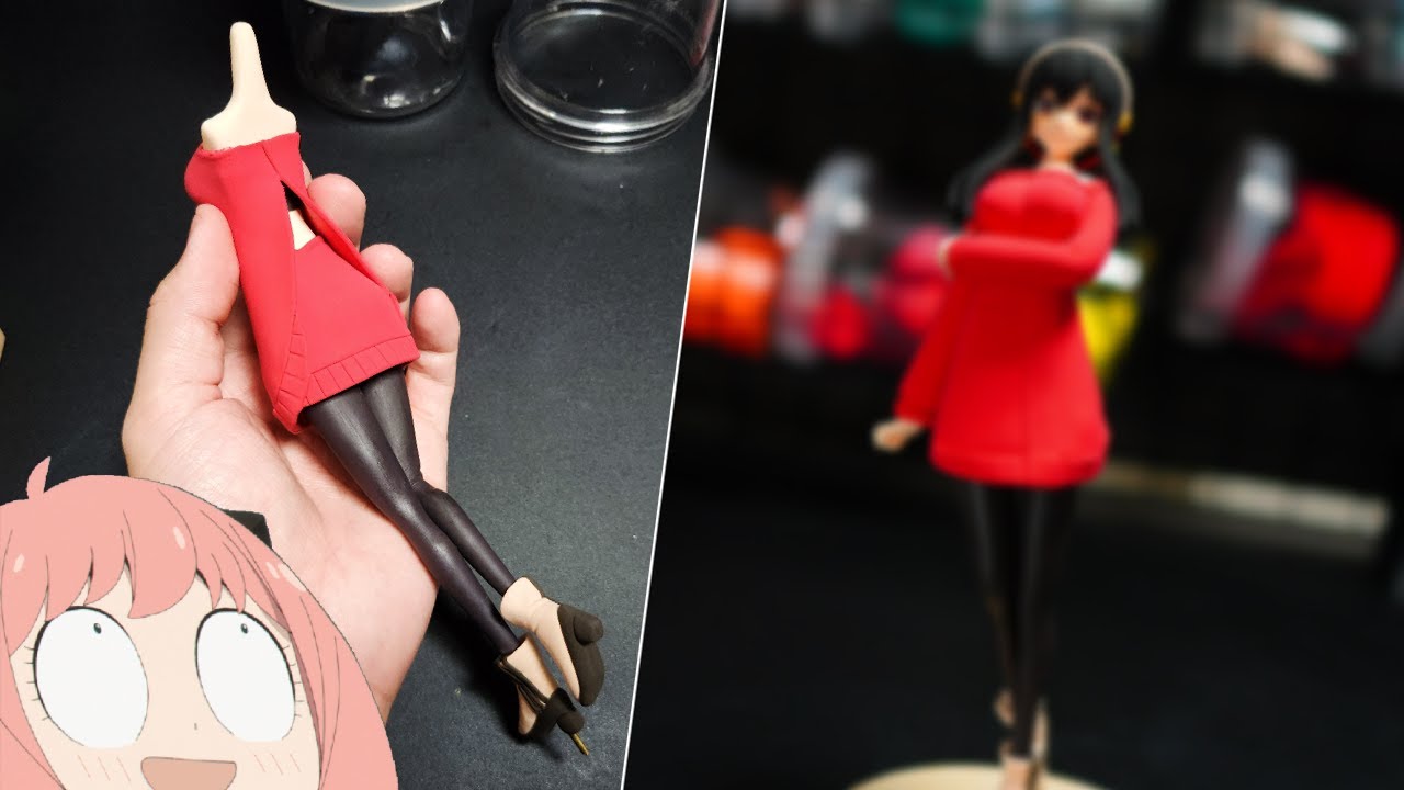 【DIY】 Yor Forger ❤️ Spy x Family - Sculpting Anime Clay Art Figure