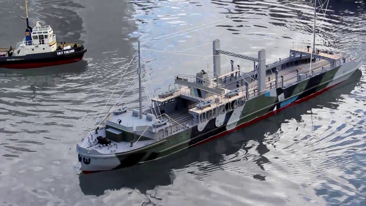 Admiralty Train Ferry 1/72 Scale. - Scratch Built - Deans Marine open day 2017