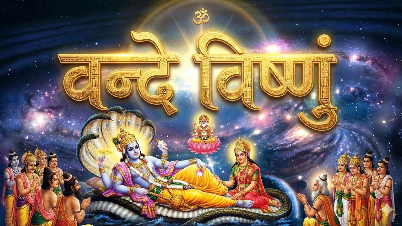 शान्ताकारं भुजगशयनं : भगवान विष्णु का शक्तिशाली ध्यान मंत्र | AI Music Video