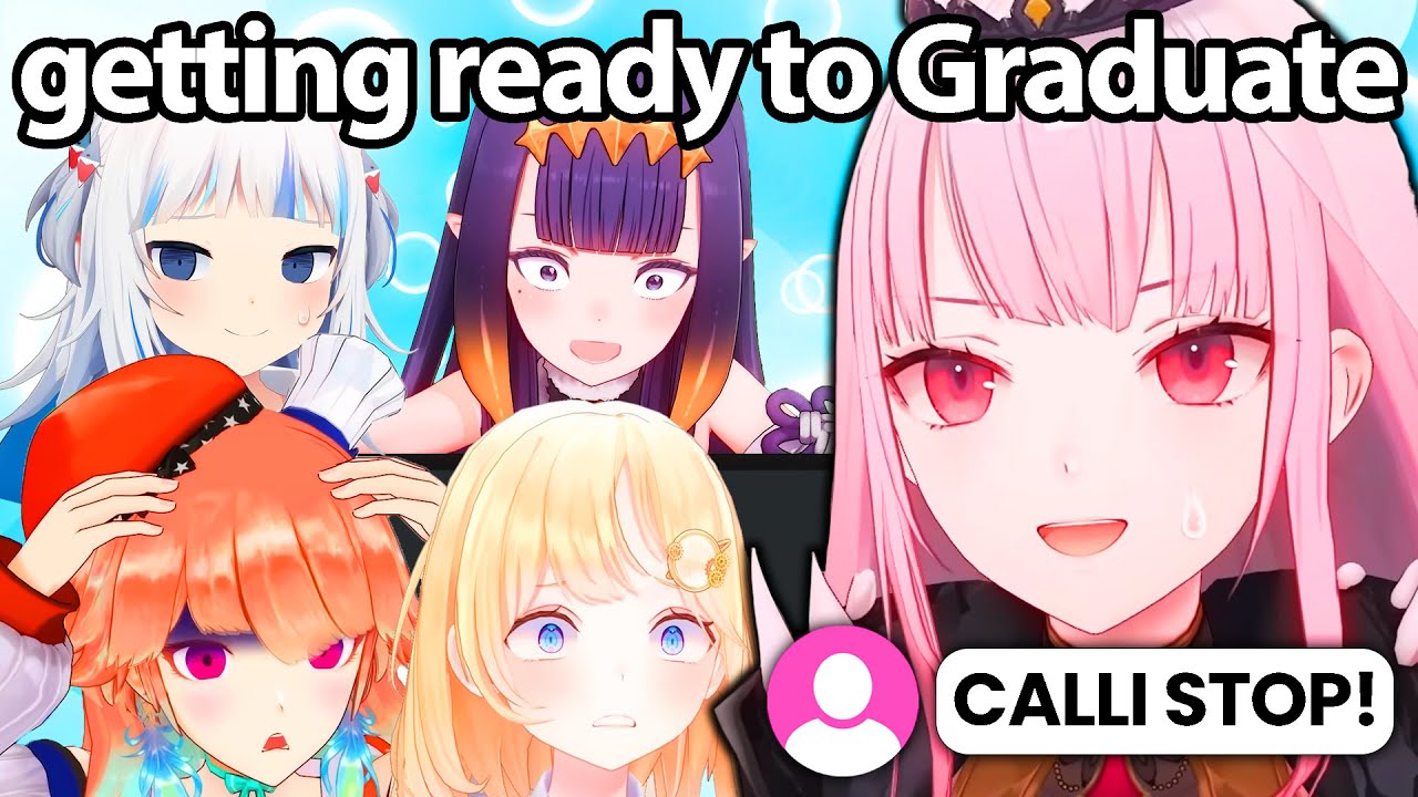 Calli Mentioned Graduate word and Chat Lost It 【Mori Calliope / Hololive EN】