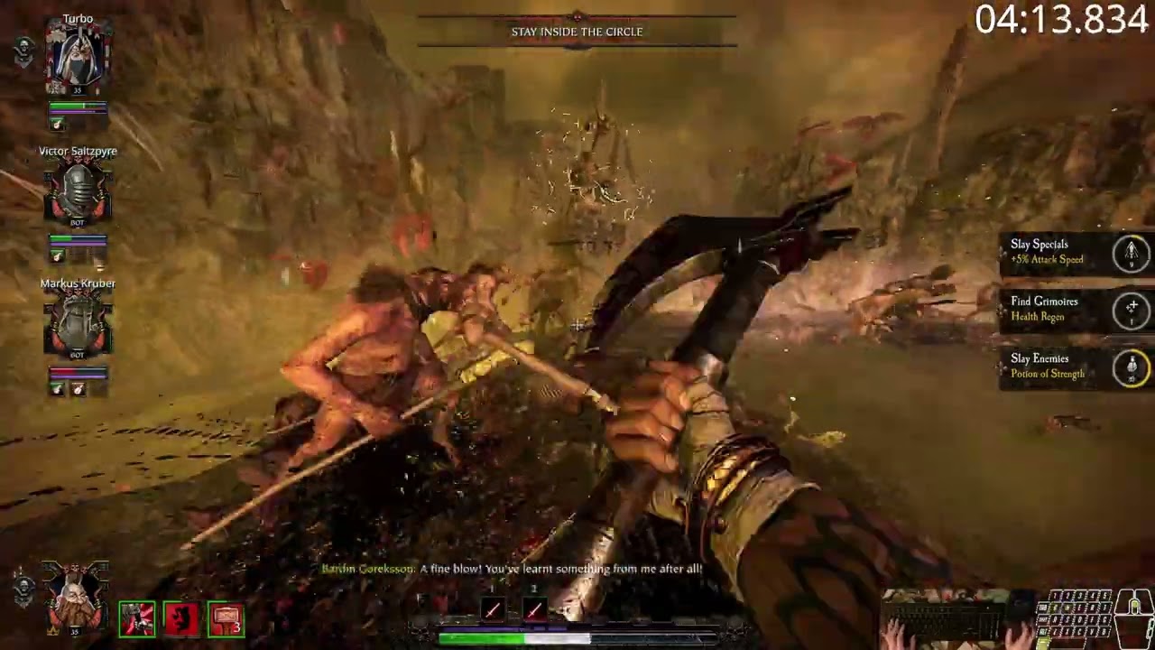 Warhammer Vermintide 2: Convocation of Decay Recruit All Objectives Co-op Speedrun - 