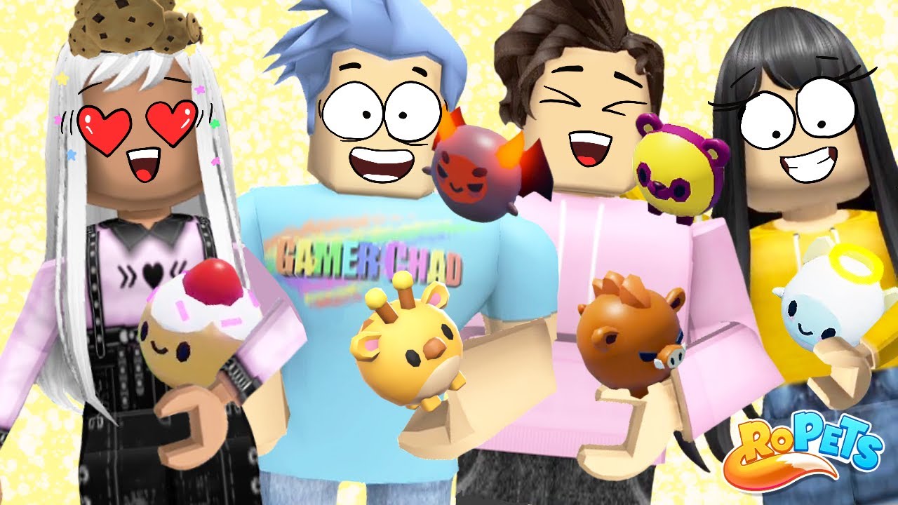 Мы усыновляем маленьких питомцев в Roblox RoPets вместе с The Fam!