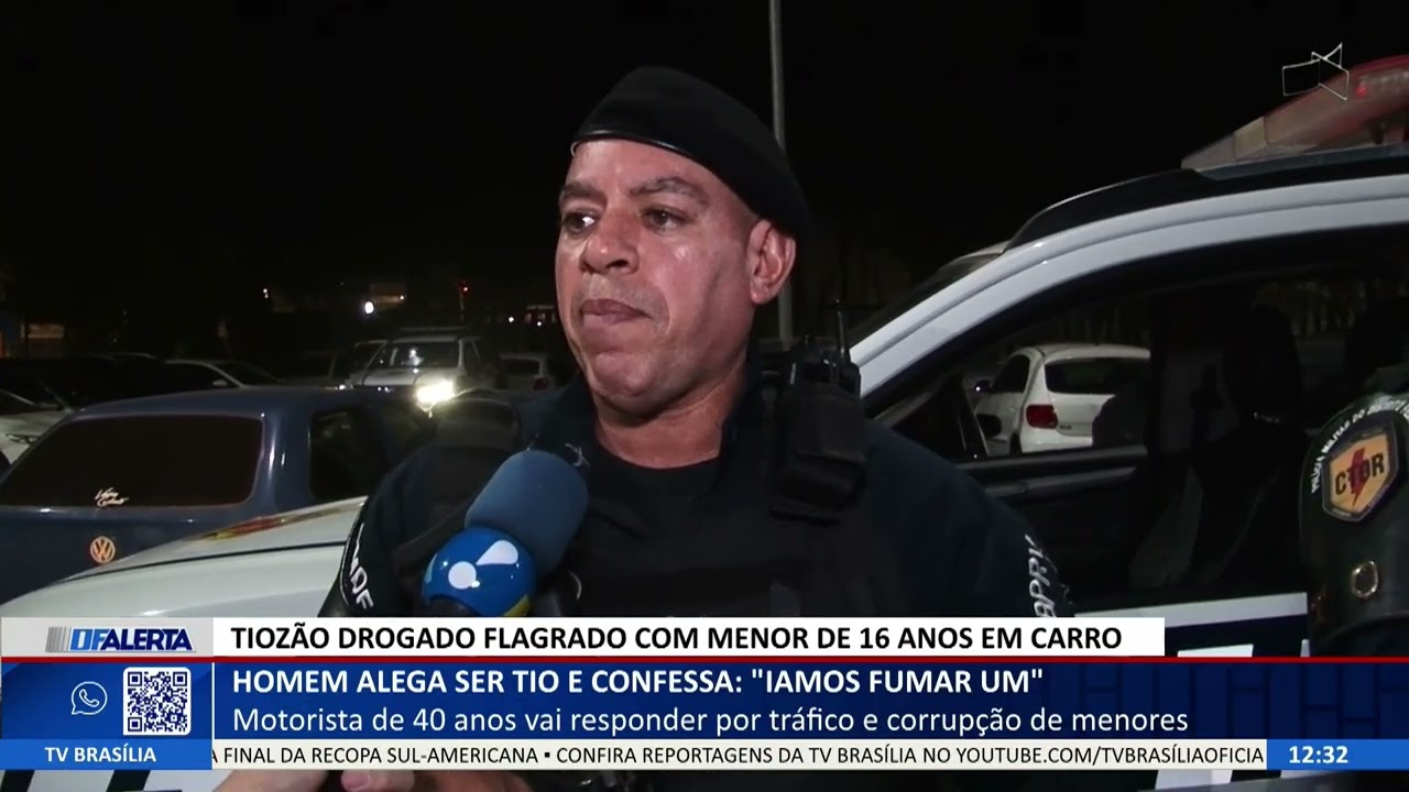 DF ALERTA - Homem alega ser tio e confessa: “Íamos fumar um”