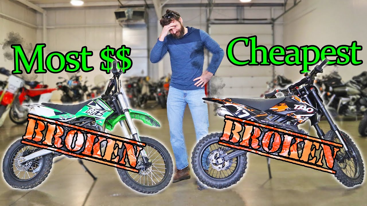 Can we FIX the CHEAPEST and MOST EXPENSIVE Dirt Bikes on Amazon?