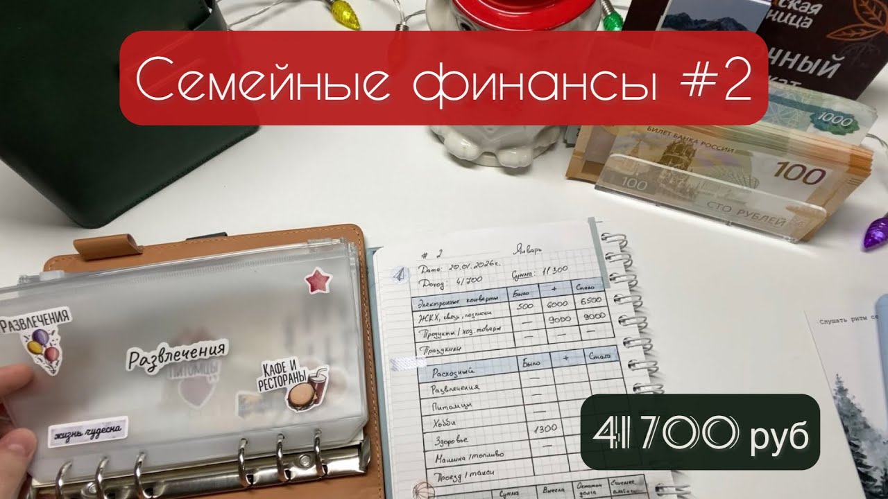 #2 Январь 2026 • Распределение по конвертам 