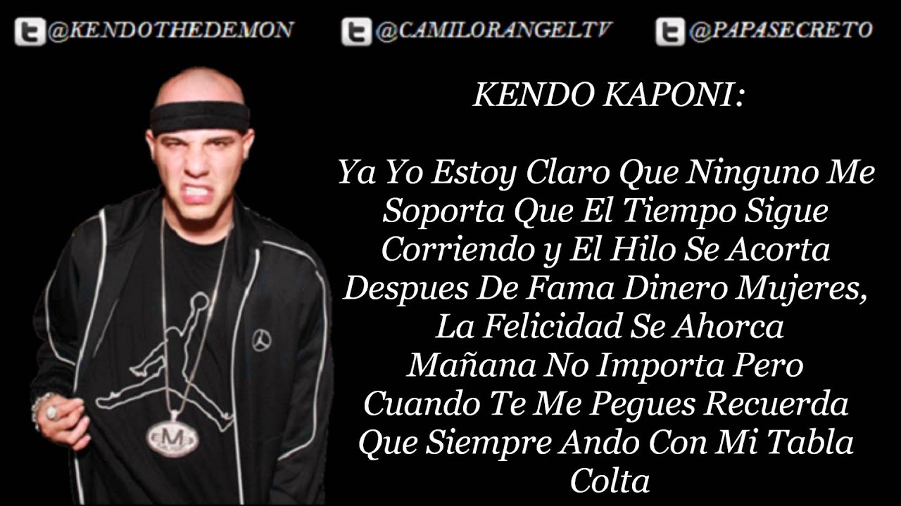 MI TABLA COLTA (CON LETRA) - KENDO KAPONI FT SECRETO