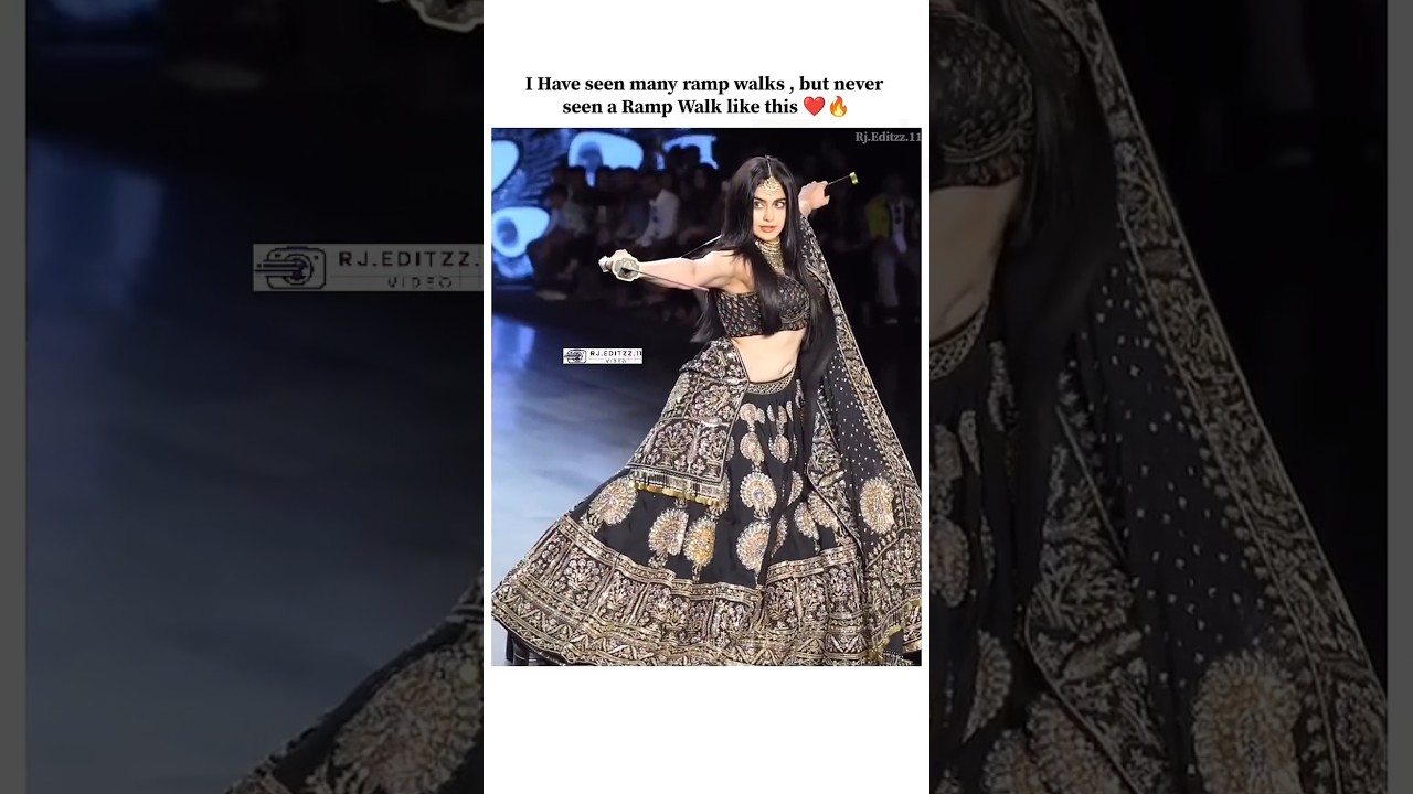 Adah added on a fire twist during her ramp walk🔥❤️🙌🏻#share #shorts #edits #rampwalk #fire
