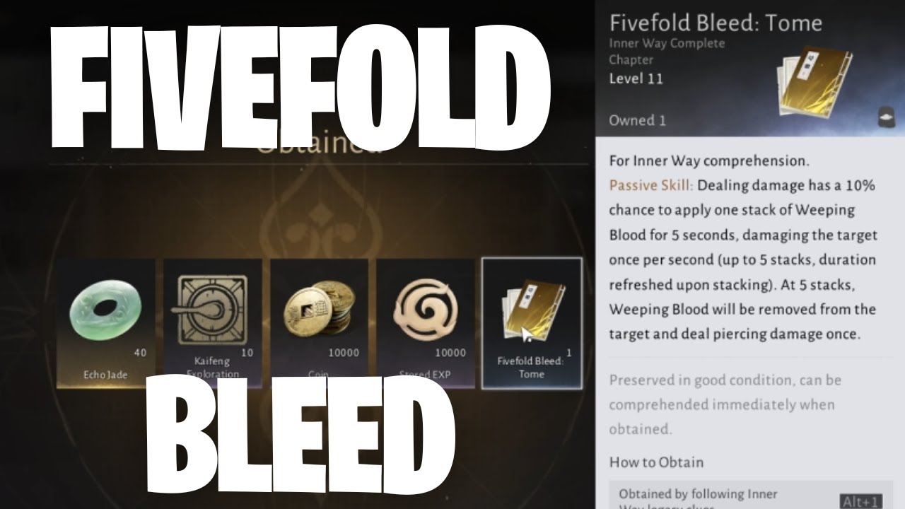 Fivefold Bleed Quest Location (Bleed Build Inner Way) - Where Winds Meet