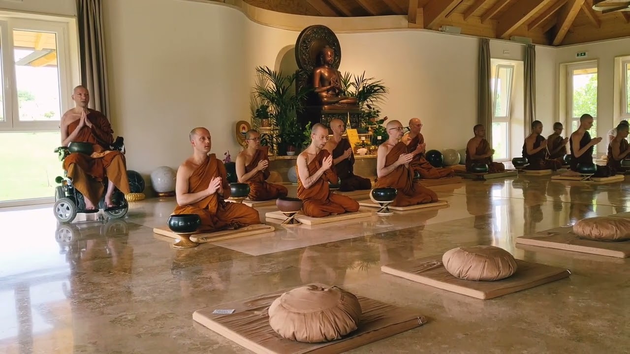 Blessing from Sangha Members at Santacittarama Monastery [Saturday 04 June 2022]
