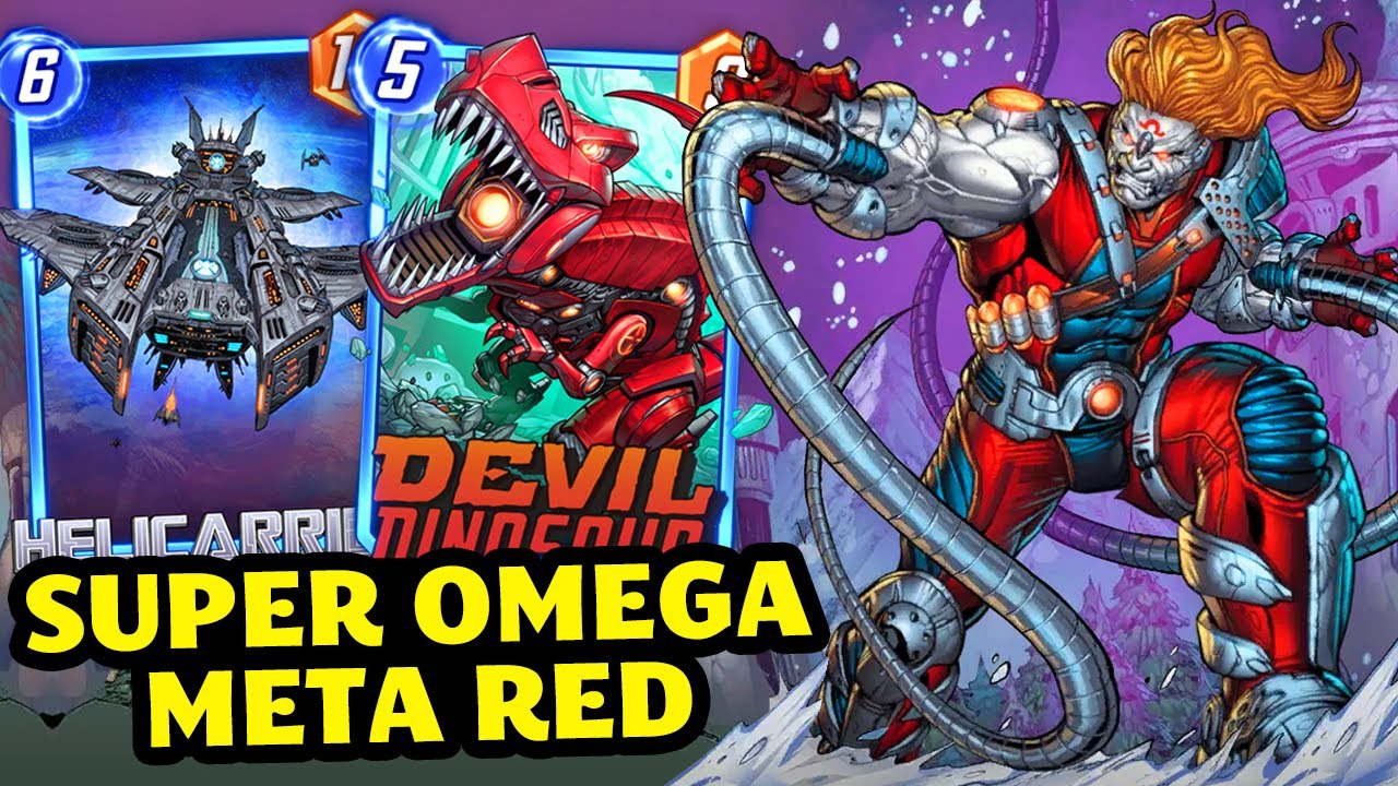 OMEGA RED é META DEMAIS com o NOVO EFEITO | DINO PORTA-AVIÕES é perfeito |Marvel Snap|