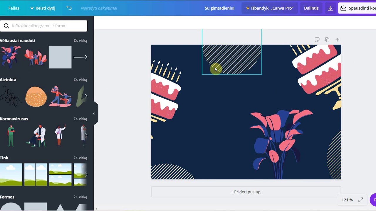 Grafikos dizainas su Canva