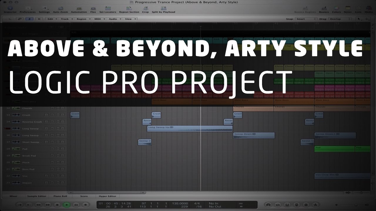 Progressive Trance Logic Pro Template (Above & Beyond, Arty Style) by Darren Vella