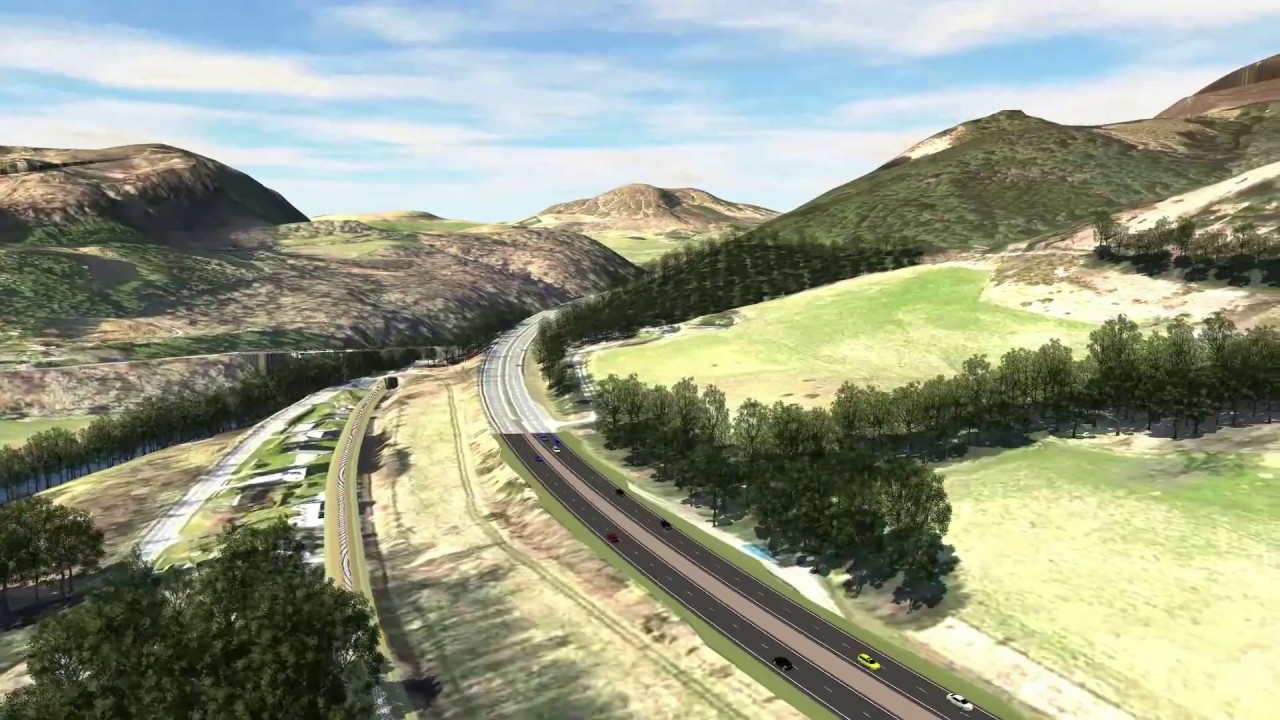 A9 Dualling: Pitlochry-Killiecrankie: Preferrered route visualisation