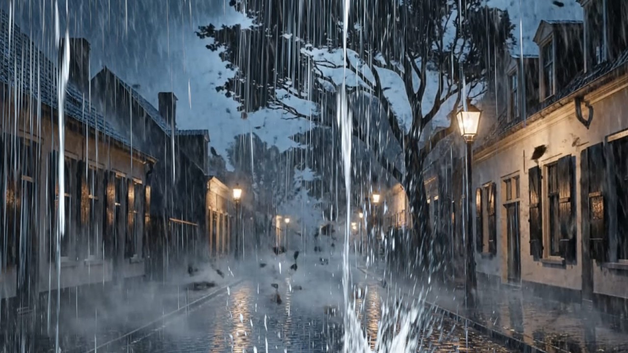 Heavy Rain in the Forest Porch, Bonfire and Thunderstorm Sounds To Helps Reduce stress, Sleep