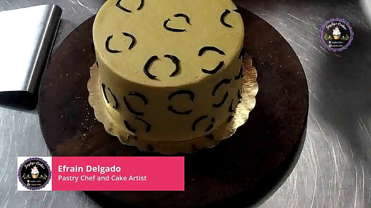 Como realizar un patron de Animal Print en buttercream