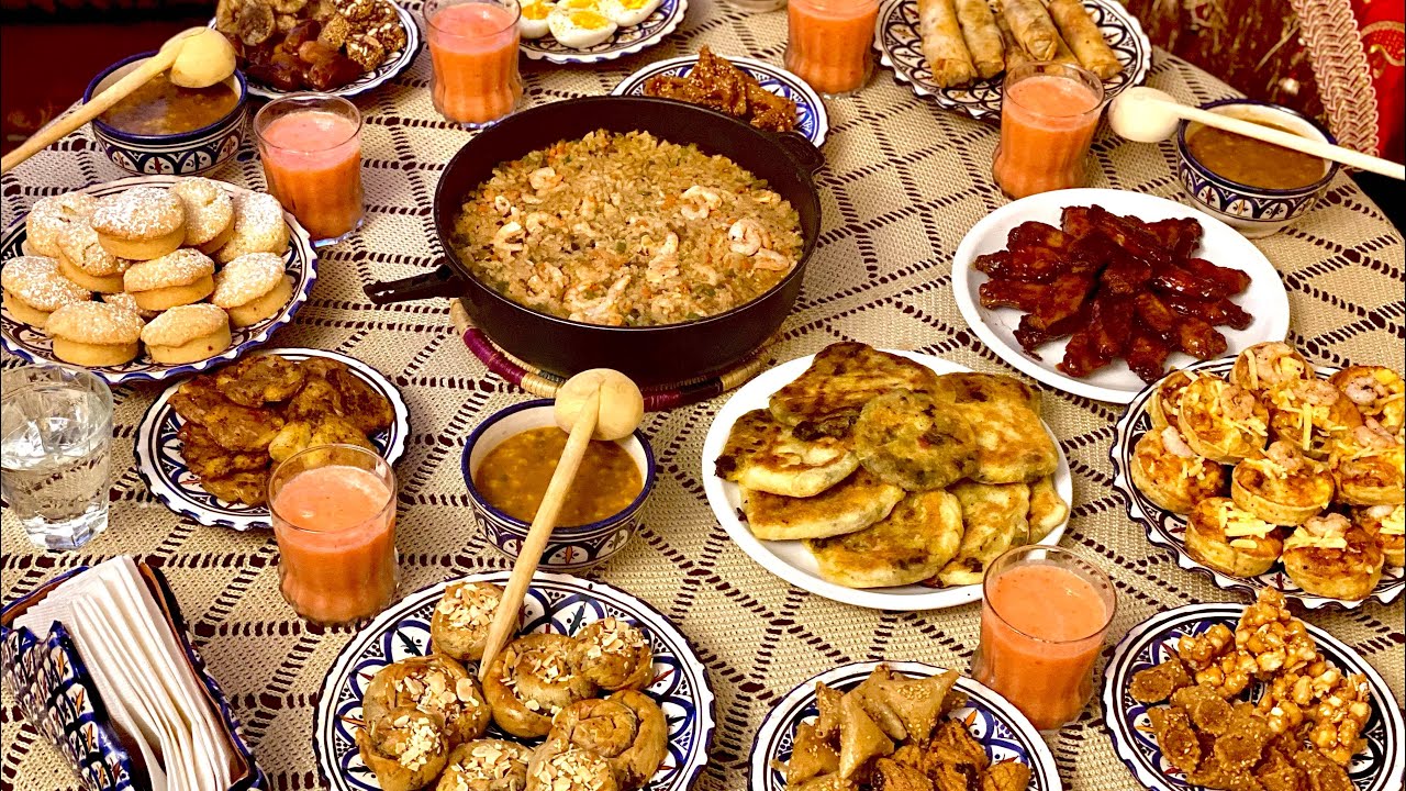 وصفات بسيطة سهلة بالموجود في البيت  تعاونا جميع و حضرنا بها مائدة متنوعة لثاني يوم من رمضان