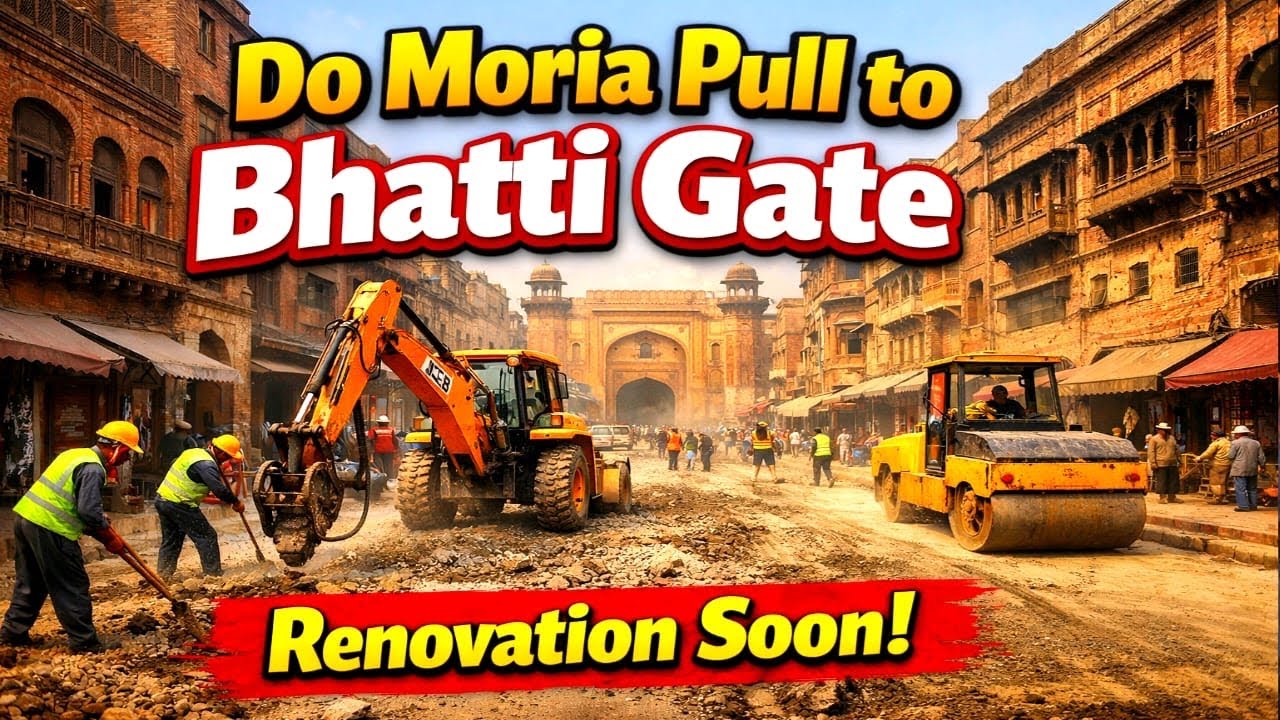 2 Moria Bridge to Bhatti Gate Beautification Project ll New Project in Lahore ll Lahore Project