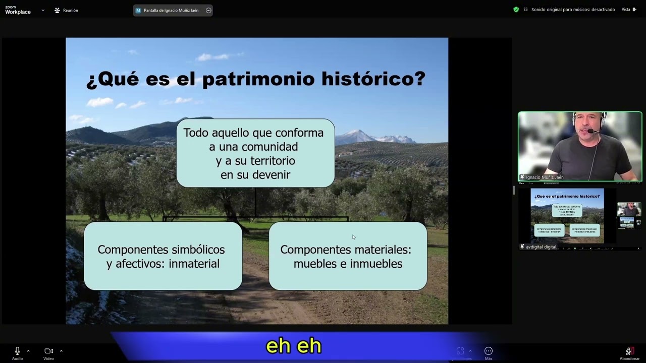 Jornada proyecto TEHIC: formación y profesionalización de la interpretación del Patrimonio (2/3)