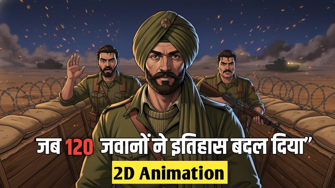 Battle of Longewala 1971| 120 Jawano Ne 3000 Dushman Kaise Maare? |2D animation ||@ShivamDoc-1