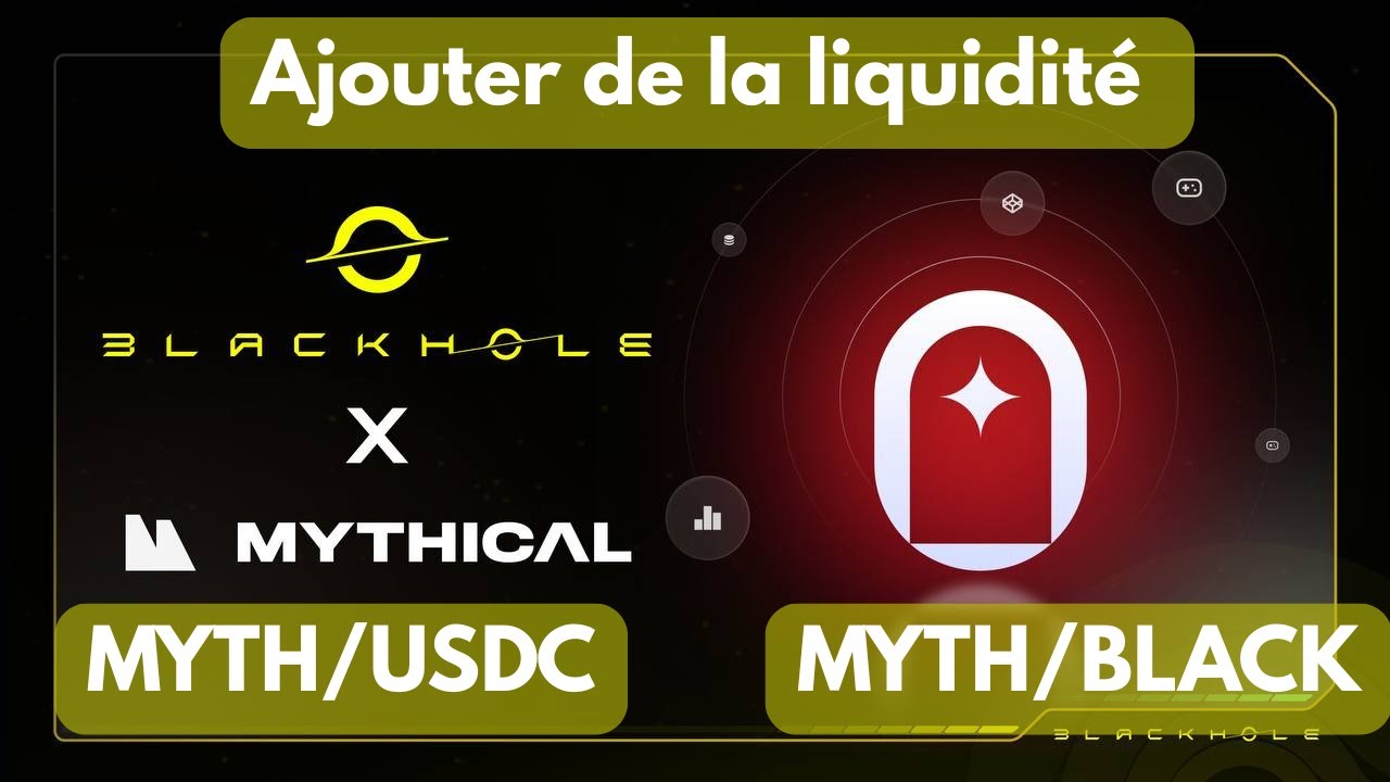 Ajouter du MYTH en pool de liquidit&eacute; sur le DEX Blackhole