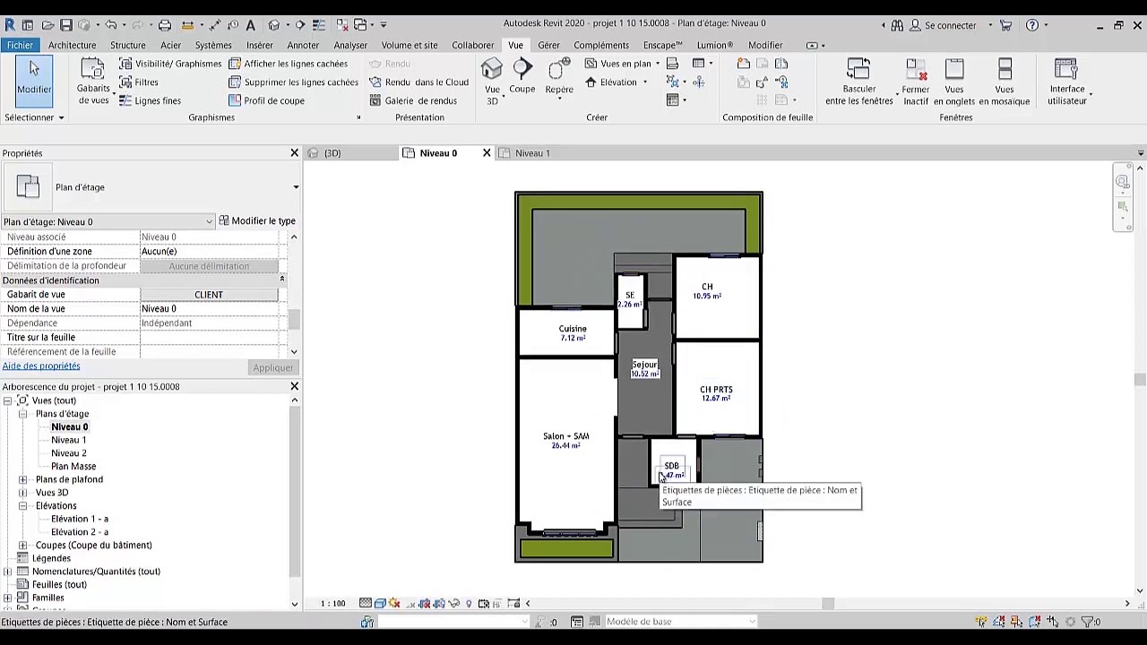 TUTO REVIT EN FRANÇAIS : Comment gérer un Gabarit de vue