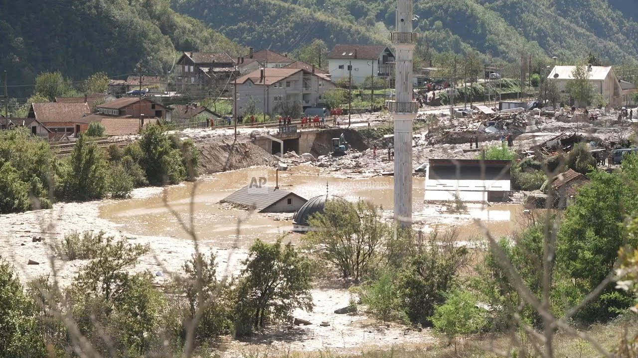 Buildings flooded, debris strewn following heavy rain which killed at least 14 in Bosnia-Herzegovina