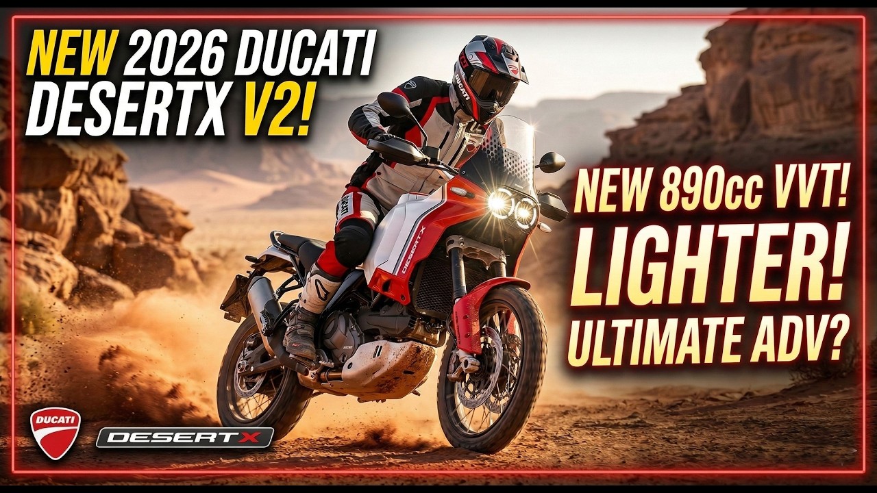 Обзор Ducati DesertX V2 2026 года: является ли облегченный 890-кубовый двигатель VVT идеальным ва...