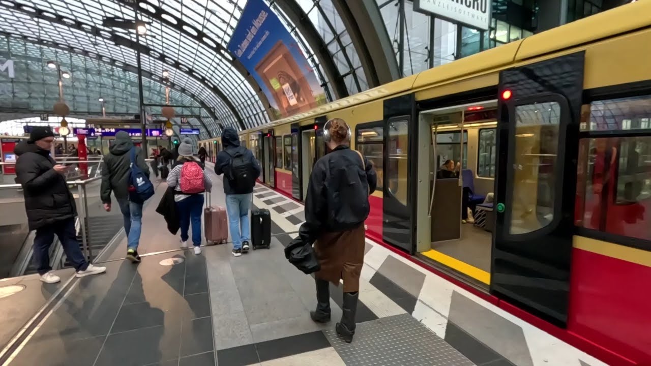 Berlin S-Bahn S7 Ride - Ostbahnhof to Hauptbahnhof | Germany | 19/11/24
