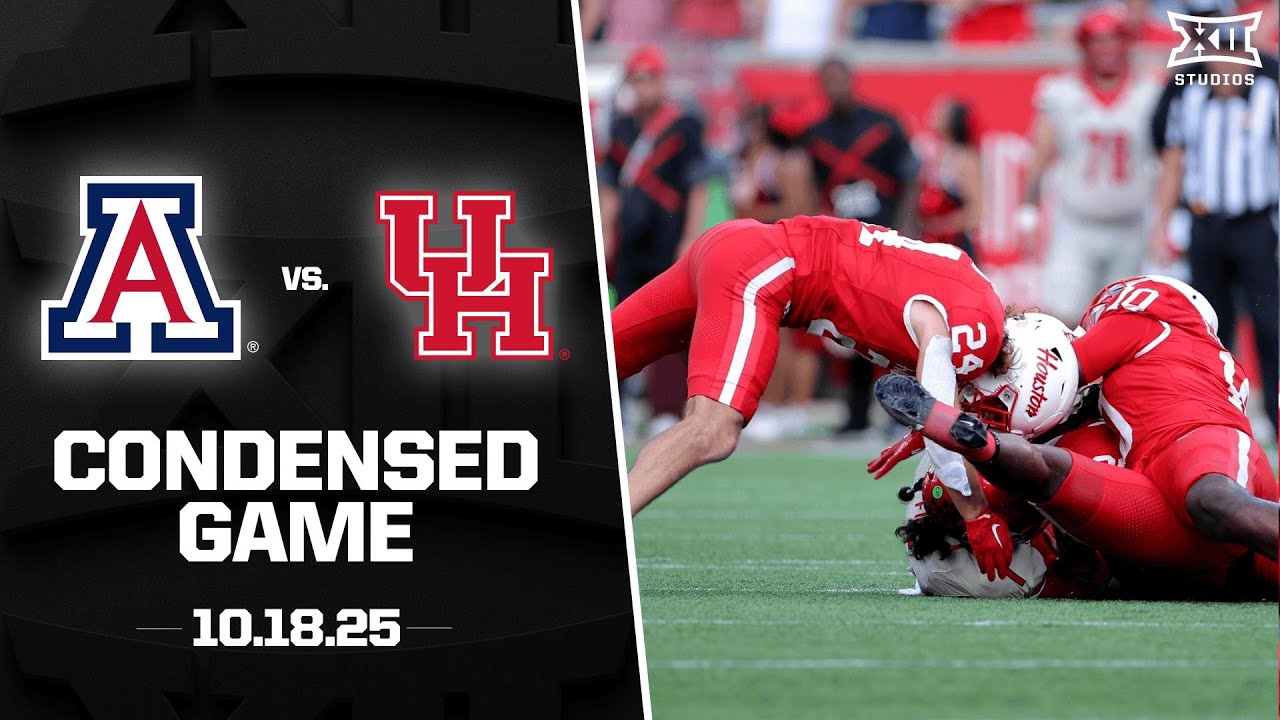 Arizona vs. Houston Condensed Game | 2025 Big 12 Football