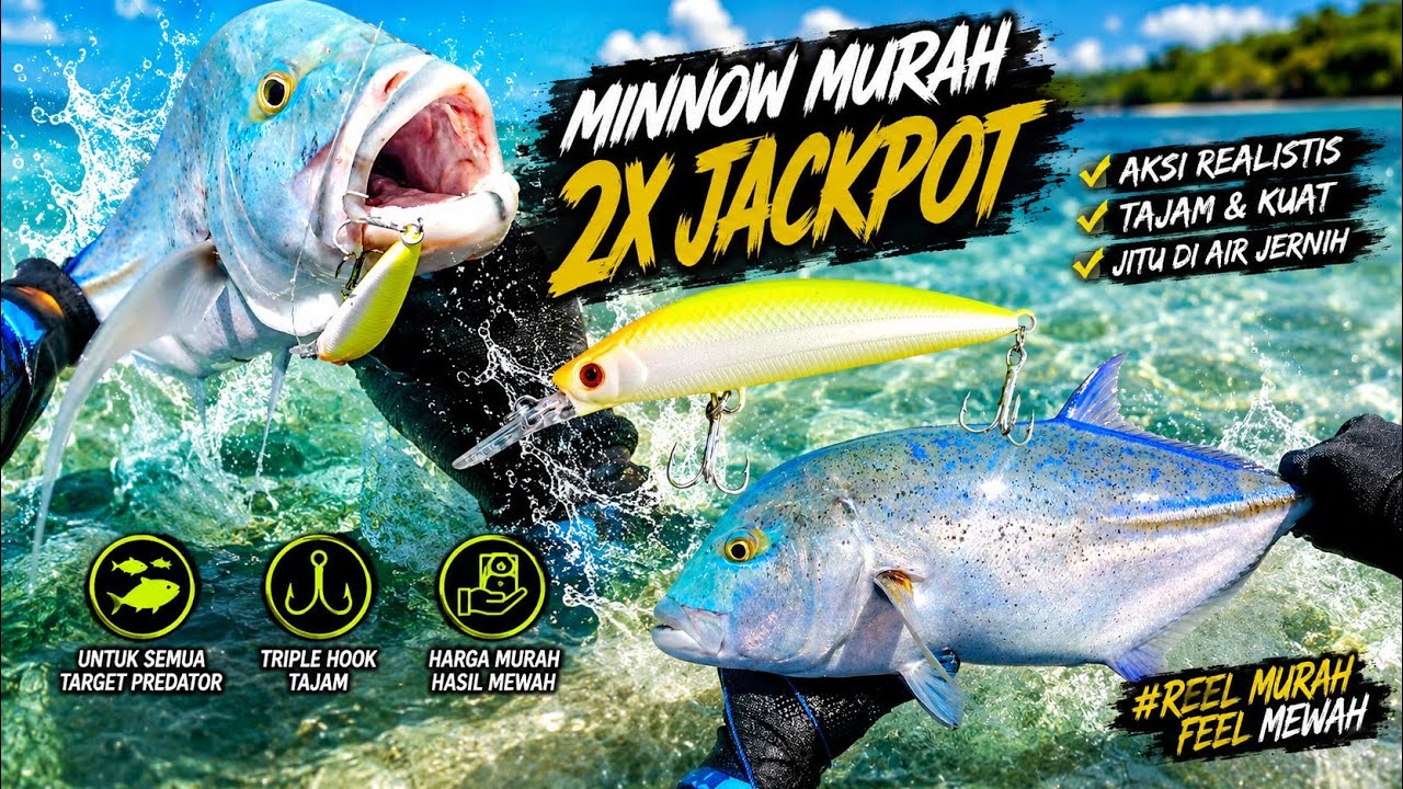 GAK NYANGKA 😱 TES MINNOW MURAH DI SPOT BARU, HASILNYA DI LUAR DUGAAN ⁉️