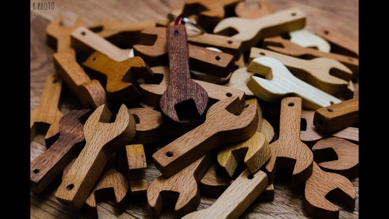 wooden keychain / best keychain idea / DIY keychain