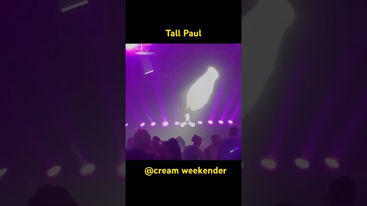 Tall Paul @cream weekender 2023. Butlins , Minehead .